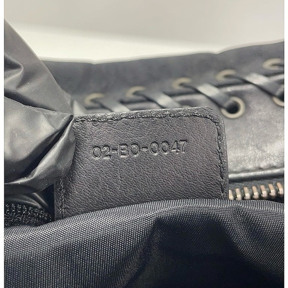 CHRISTIAN DIOR Monogram Ethnic Shoulder Bag Black - Picture 10 of 13